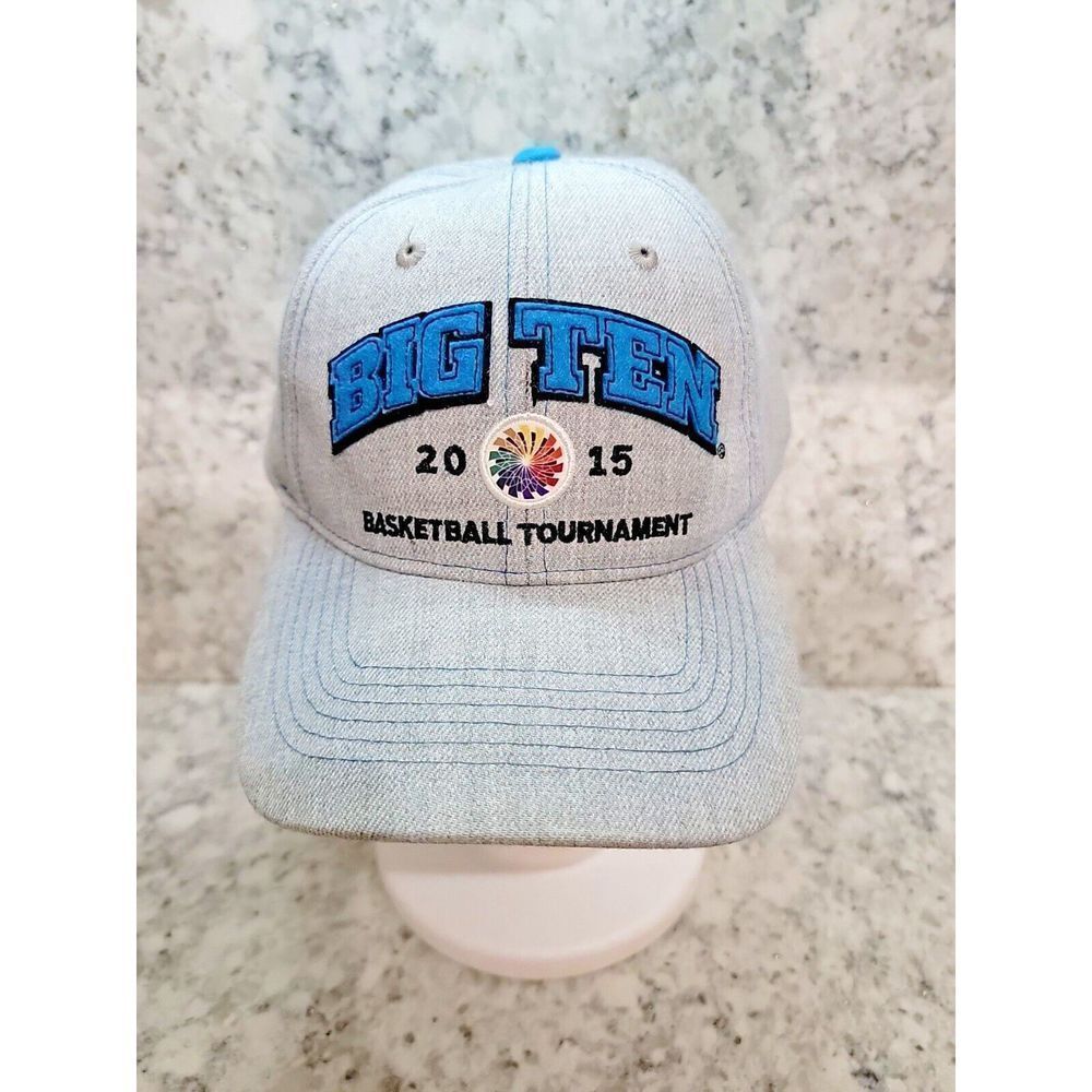 Main Gate Big 10 2015 Basketball Men's One‎ Size Adj. Gray/Blue *NEEDS CLEANING*